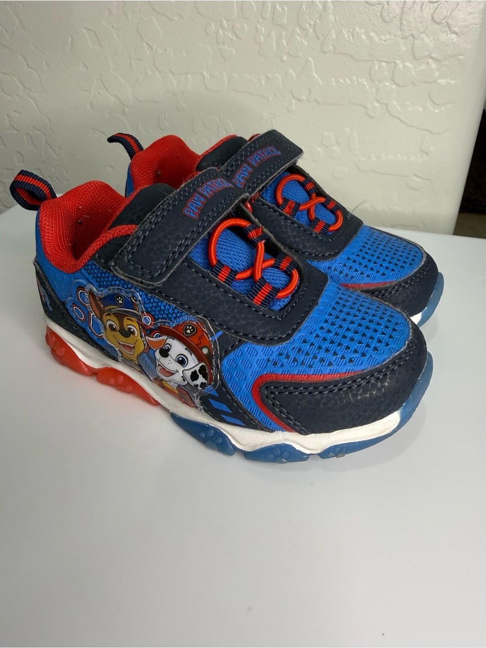 Paw Patrol Blue & Red Toddler Light-Up Sneakers